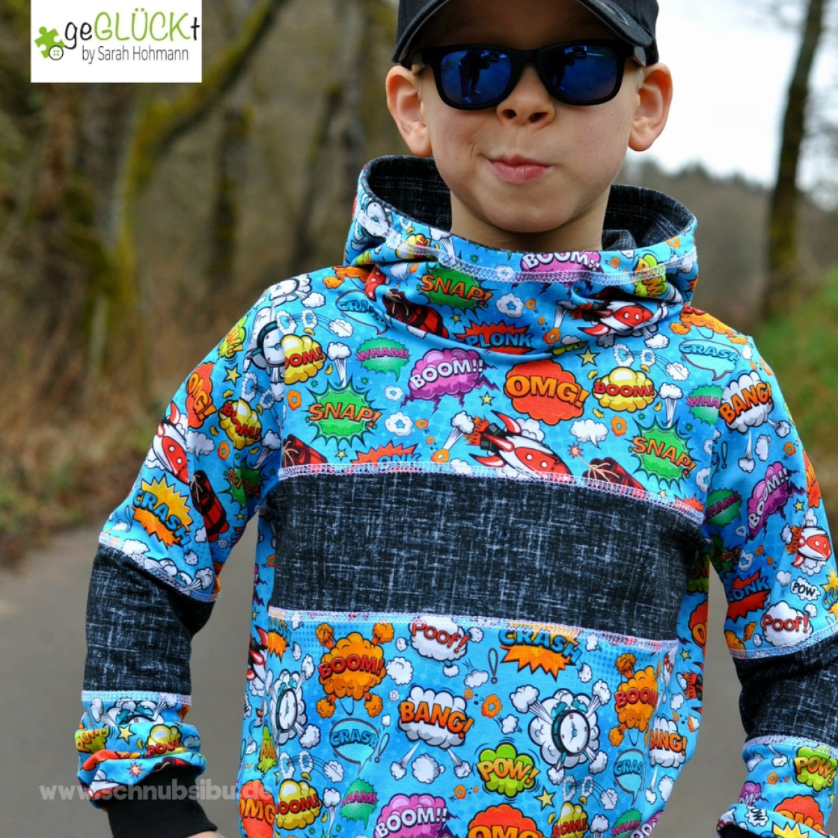 Jersey Comic blau